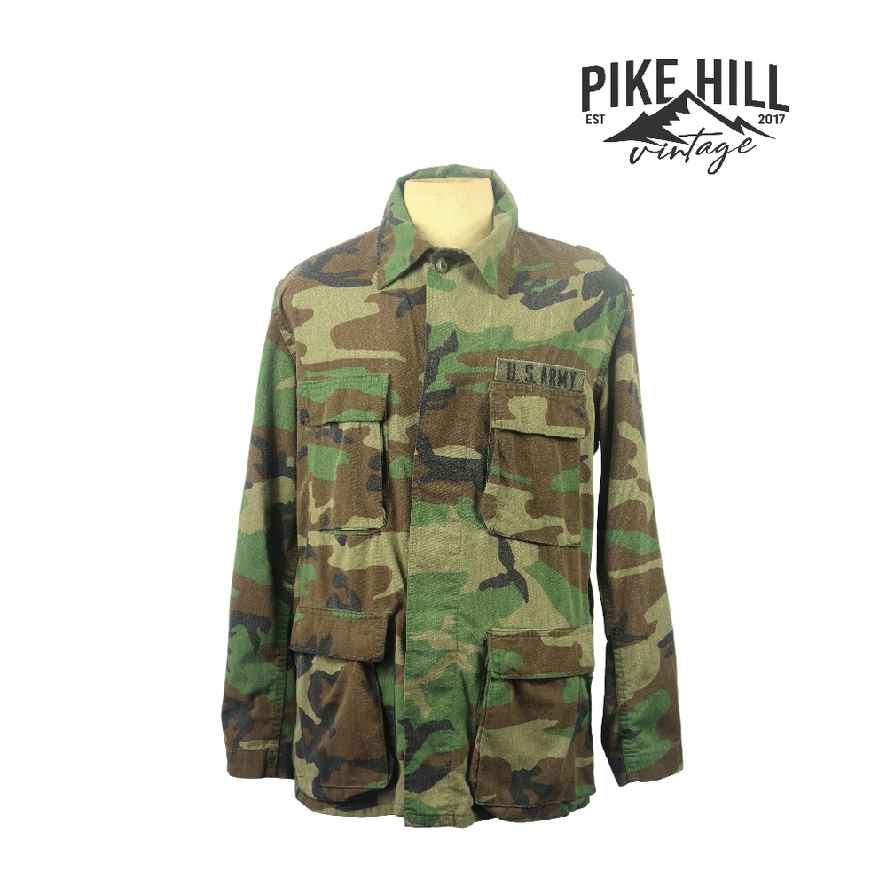 Vintage  U.S Army Camo Woodland Combat Coat